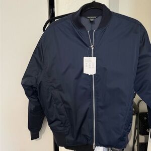 Athleta Dark Blue Bomber Jacket for women’s